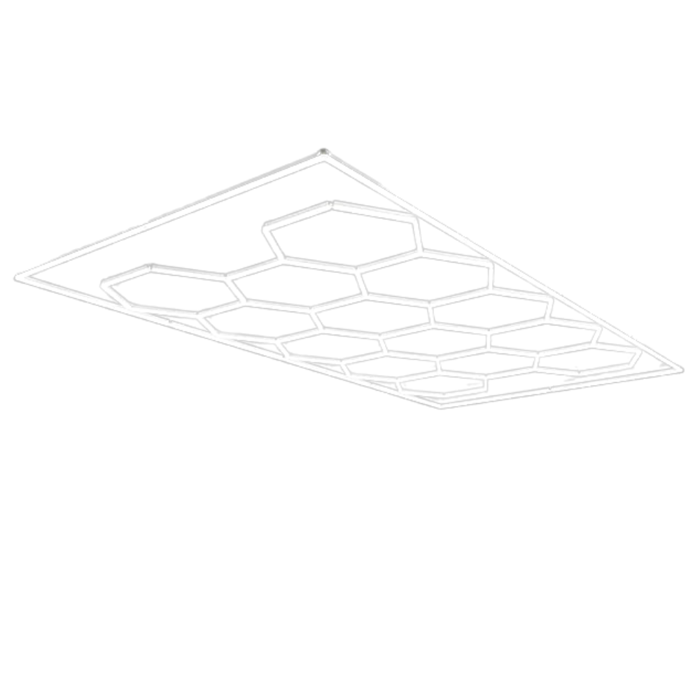 Whitehouse Lighting And Electrical WHL&E 14-Hexagonal Honeycomb LED Ceiling Light  Whitehouse Lighting And Electrical