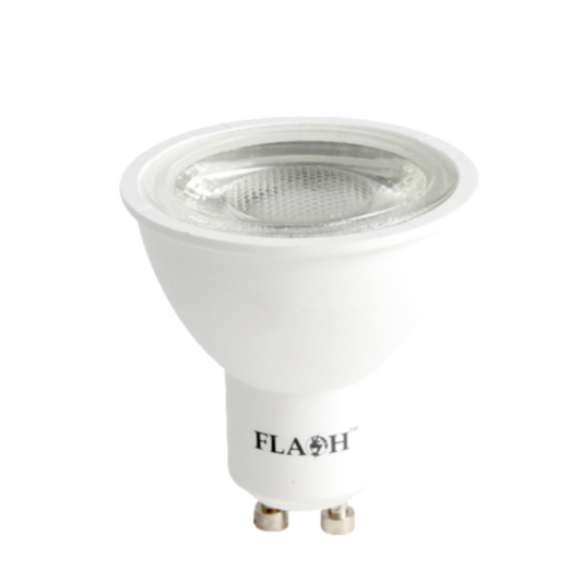 Flash LED GU10 Bulb 6W 3000K Clear