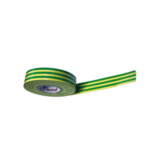 Seal And Bond SW017082 16x0.2mm x 8.5m Yellow And Green Insulation Tape product image on white background