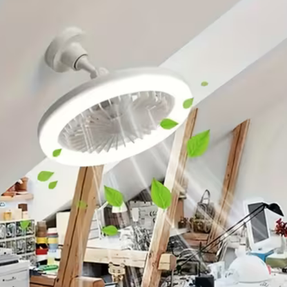 Whitehouse Lighting And Electrical WHL&E E27 Screw-In 26cm White LED Ceiling Fan Light with Remote Control  Whitehouse Lighting And Electrical