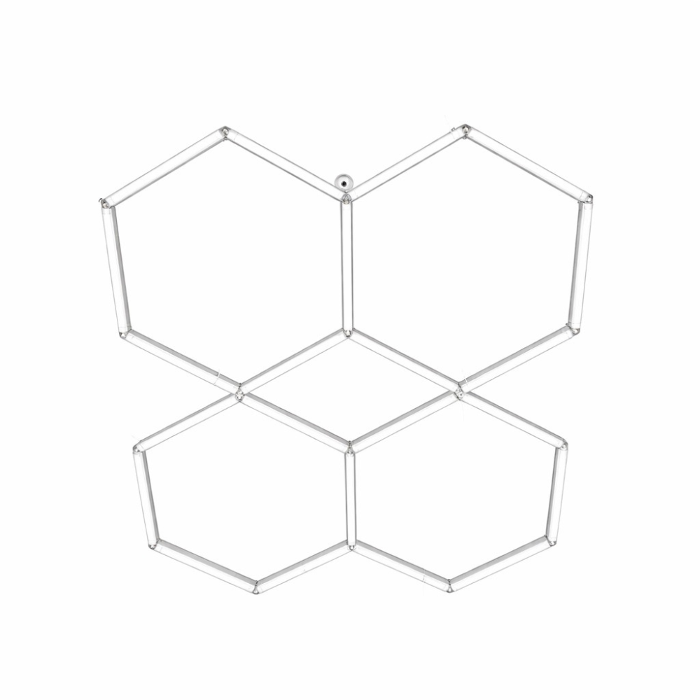 Whitehouse Lighting And Electrical WHL&E 4-Hexagonal Honeycomb LED Ceiling Light  Whitehouse Lighting And Electrical