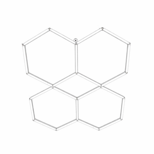 WHL&E AR-009 4 Hexagonal Honeycomb LED Ceiling Light