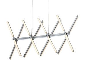 WHL&E 1301 60 LED Silver Pendant Light