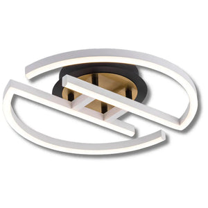 Brightstar CF609 CCT Black White And Satin Brass Ceiling Light