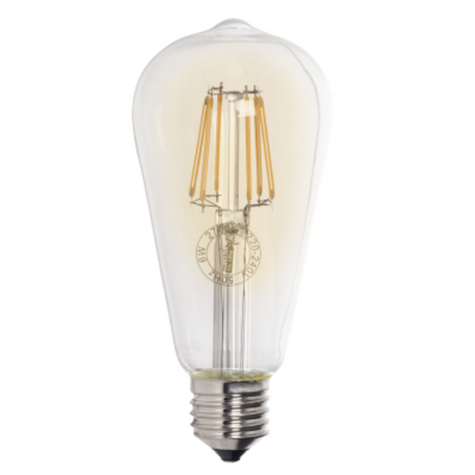 Brightstar BULB LED 157 6W ST64 Filament Bulb E27 2700K