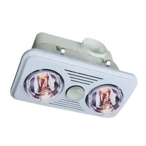 Waco Q0008210 2 Bulb Mounted Bathroom Heater