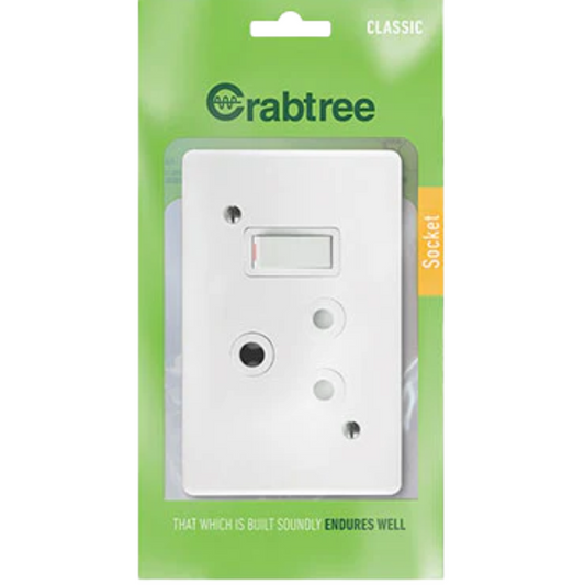 Crabtree 4x2 Industrial Switch Socket