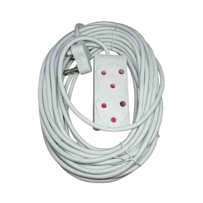 15M 1MM Extension Cord White