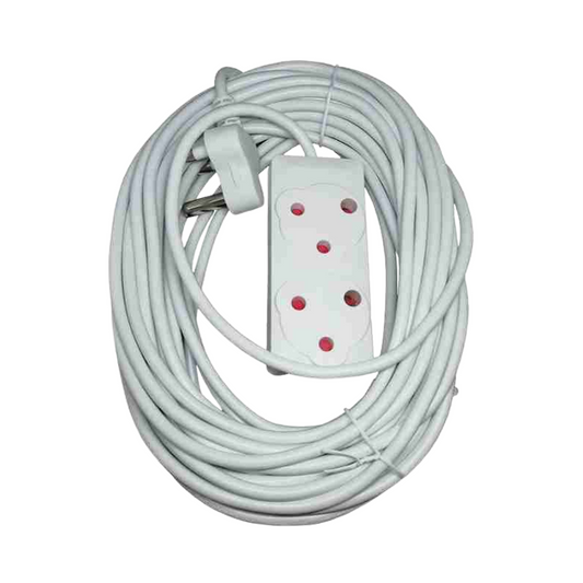 15M 1MM Extension Cord White
