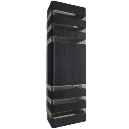 Whitehouse Lighting And Electrical WHL&E 8401/2 Black Up And Down Outdoor Rectangular Wall Lamp  Whitehouse Lighting And Electrical