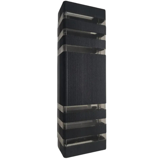 Whitehouse Lighting And Electrical WHL&E 8401/2 Black Up And Down Outdoor Rectangular Wall Lamp  Whitehouse Lighting And Electrical