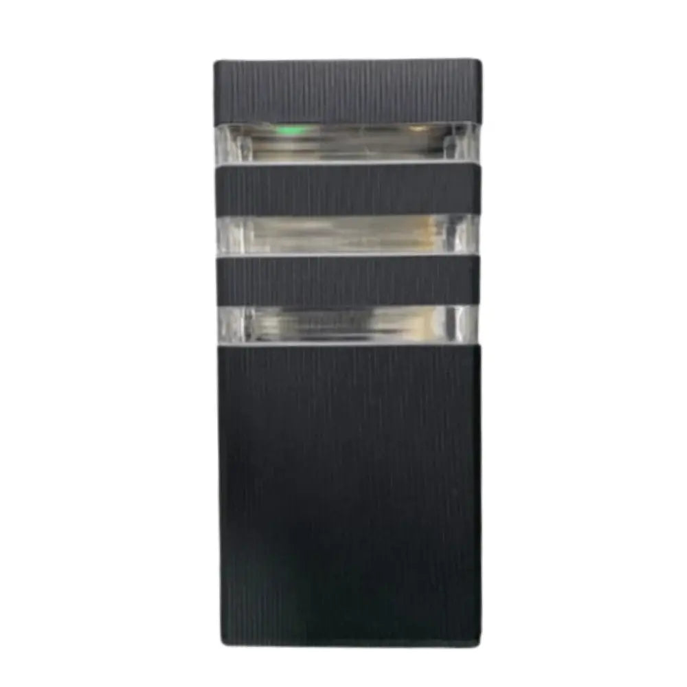 Black Up Facing Outdoor Rectangular Wall Lamp - Whitehouse Lighting And Electrical
