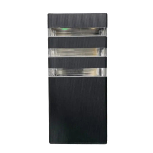 Black Up Facing Outdoor Rectangular Wall Lamp - Whitehouse Lighting And Electrical