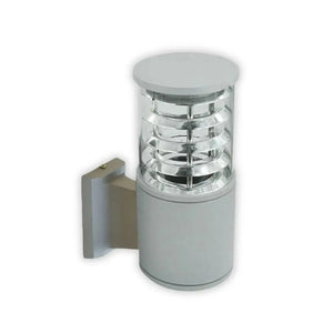WHL&E 8402/1 Up Facing Outdoor Silver Wall Light