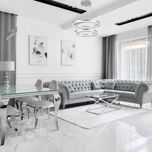 WHL&E 6993 38W LED Silver Pendant Light