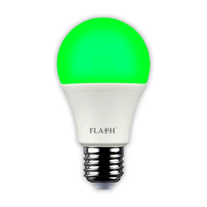 Flash 6W LED A60 E27 Green Bulb