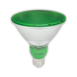 Flash 7W PAR38 Lamp IP65 E27 Green LED Bulb