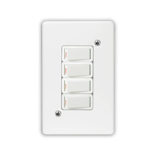 Whitehouse Lighting And Electrical Crabtree 1W 4x2 4lever Switch  Crabtree