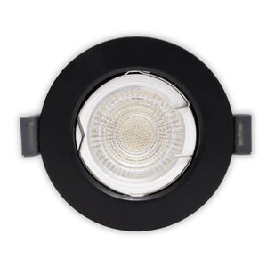 Eurolux 81x40mm Matte Black Downlight Fitting
