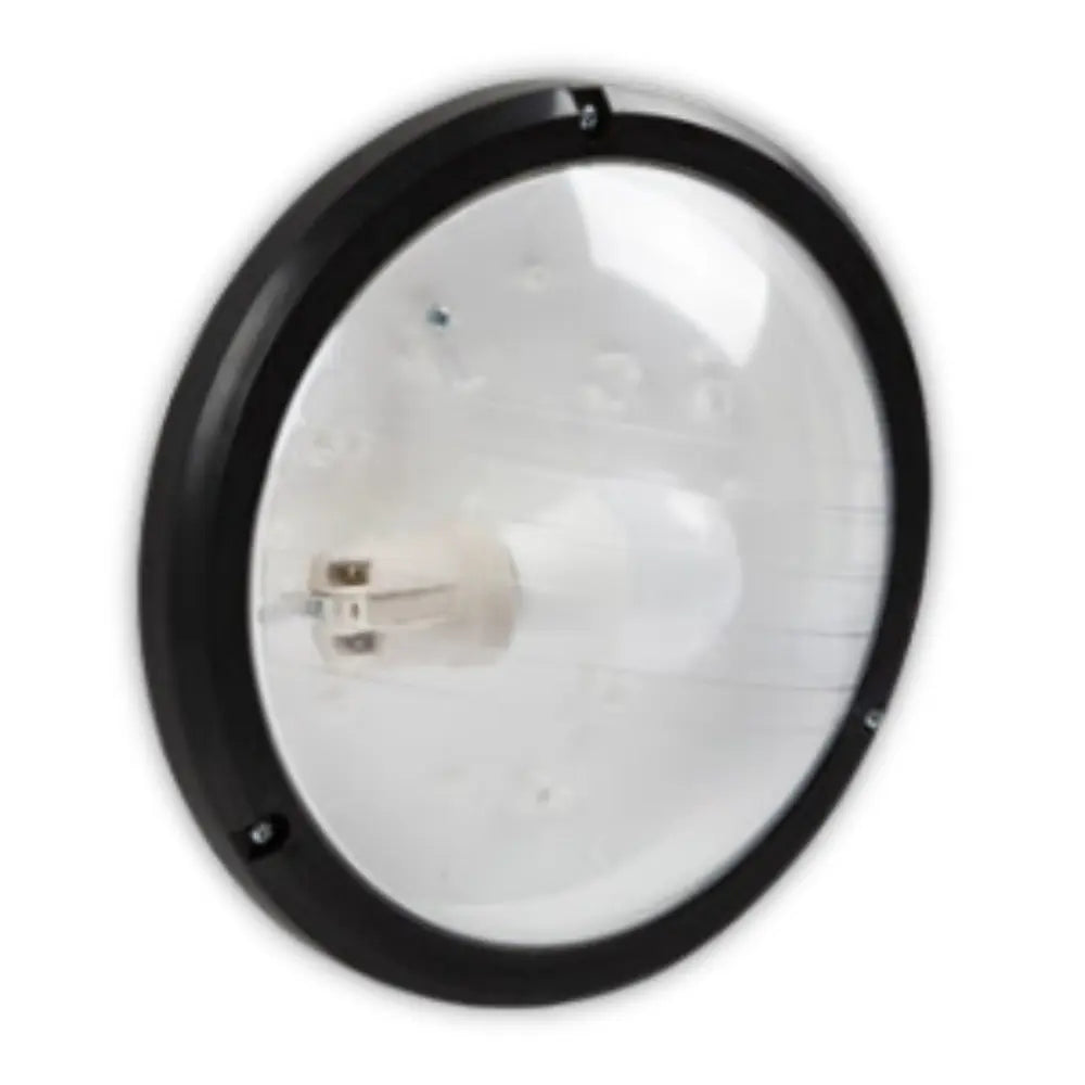 Eurolux Exo Black Clear Bulkhead E27 - Whitehouse Lighting And Electrical