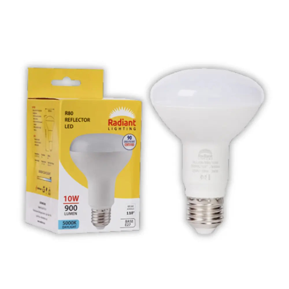 Radiant 10W LED Bulb R80 E27 5000K - Whitehouse Lighting And Electrical