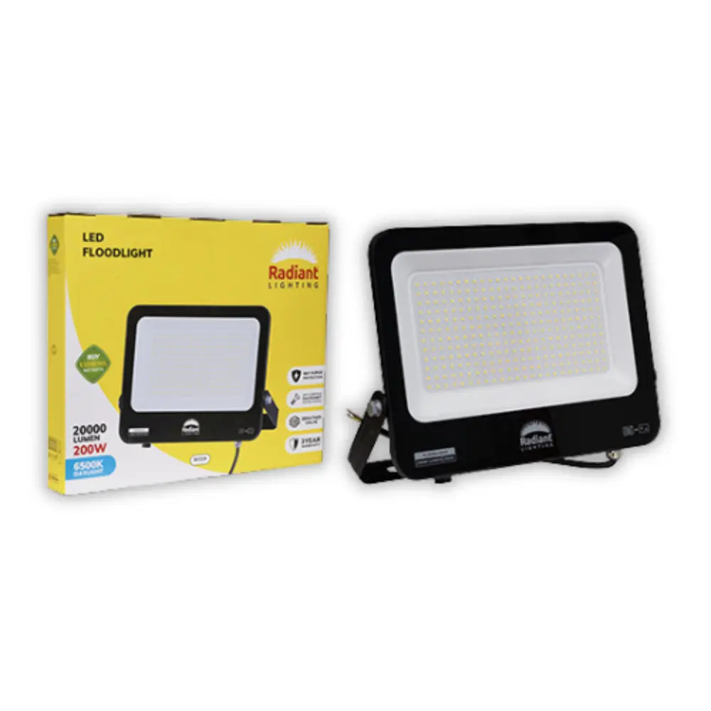 Radiant 200W LED Floodlight 6500K - Whitehouse Lighting And Electrical