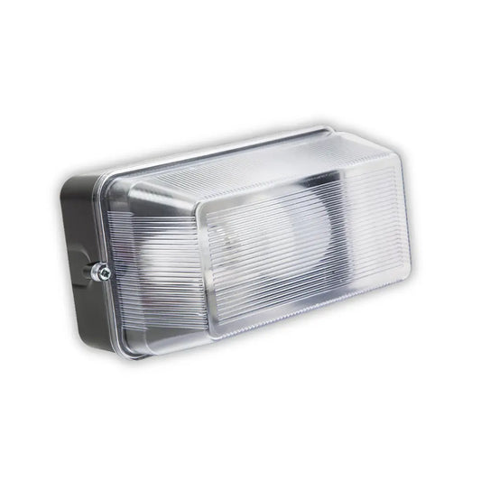 Whitehouse Lighting And Electrical Rectangular Black Plastic Budget Bulkhead  Whitehouse Lighting And Electrical