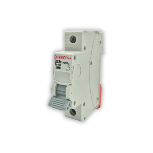 Onesto 10A 1P 3KA MCB Grey Toggle - Whitehouse Lighting And Electrical