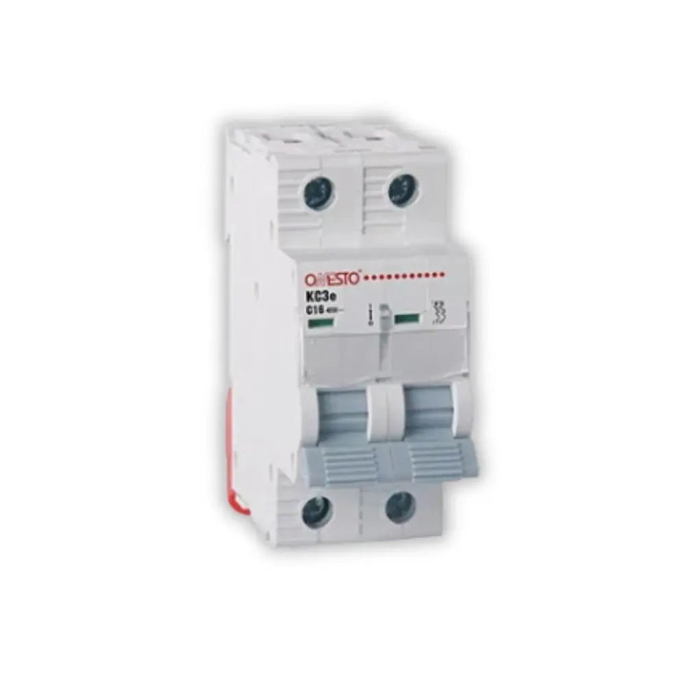 Onesto 10A 2P 3KA MCB Grey Toggle - Whitehouse Lighting And Electrical