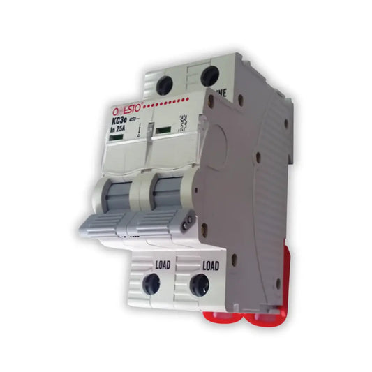 Onesto 32A 2P 3KA MCB Grey Toggle - Whitehouse Lighting And Electrical