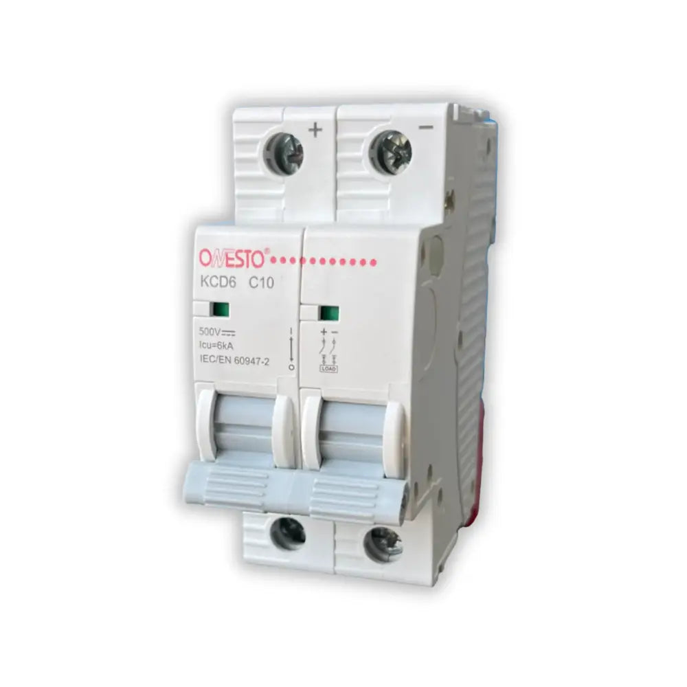 Onesto 32A 2P 6KA MCB 500VDC - Whitehouse Lighting And Electrical