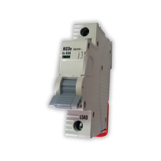 Onesto 50A 1P 3KA MCB Grey Toggle - Whitehouse Lighting And Electrical