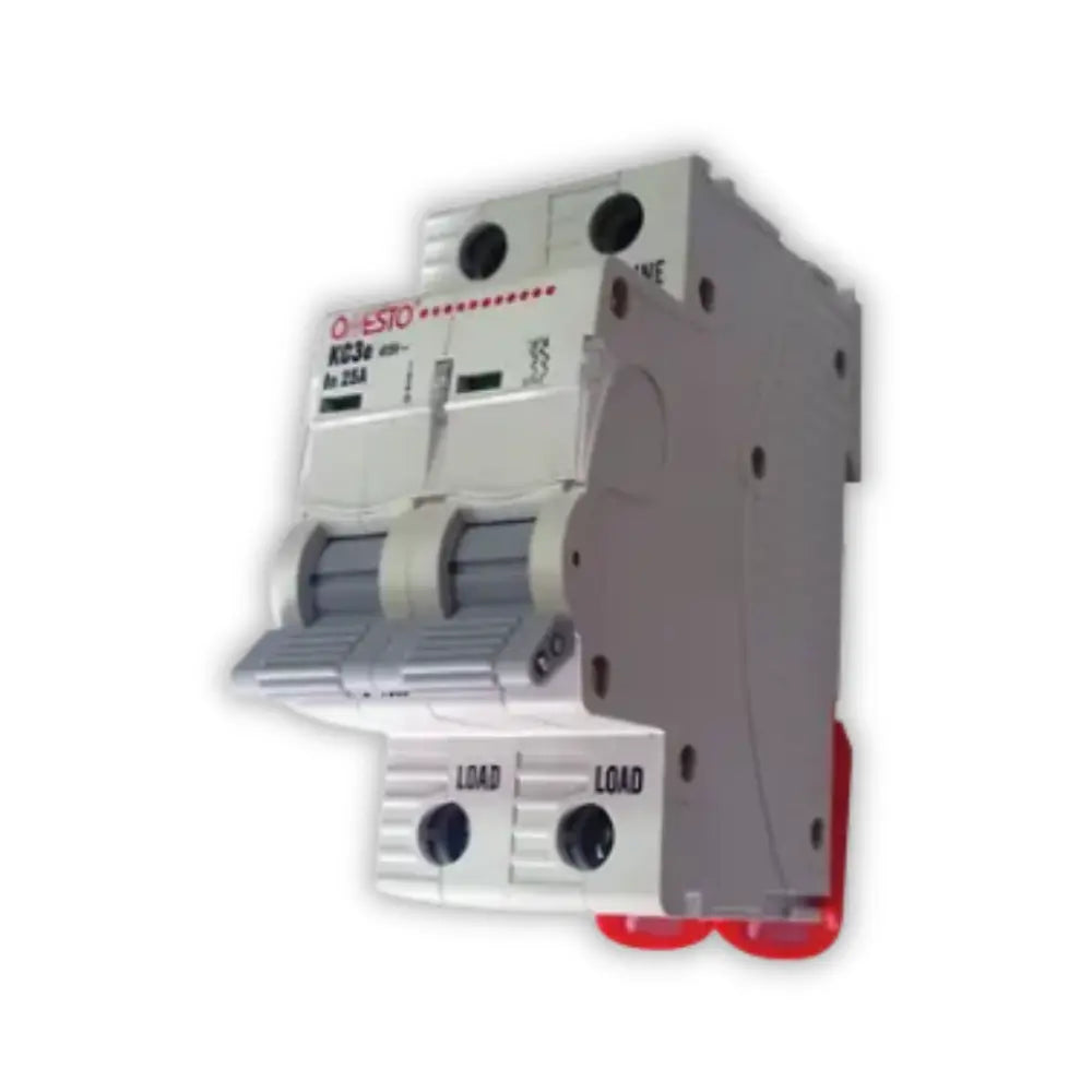 Onesto 50A 2P 3KA MCB Grey Toggle - Whitehouse Lighting And Electrical