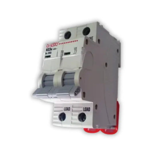 Onesto 50A 2P 3KA MCB Grey Toggle - Whitehouse Lighting And Electrical