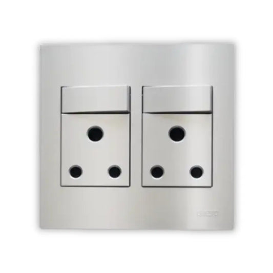 Onesto Matrix 4x4 Double Socket TM - Whitehouse Lighting And Electrical