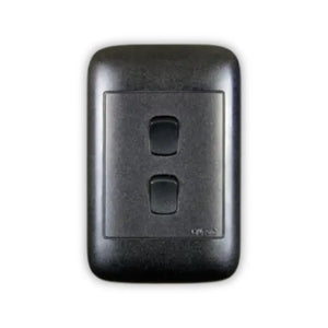 Onesto ON2021BK Oracle 4x2 2 Lever 1 Way Black Switch