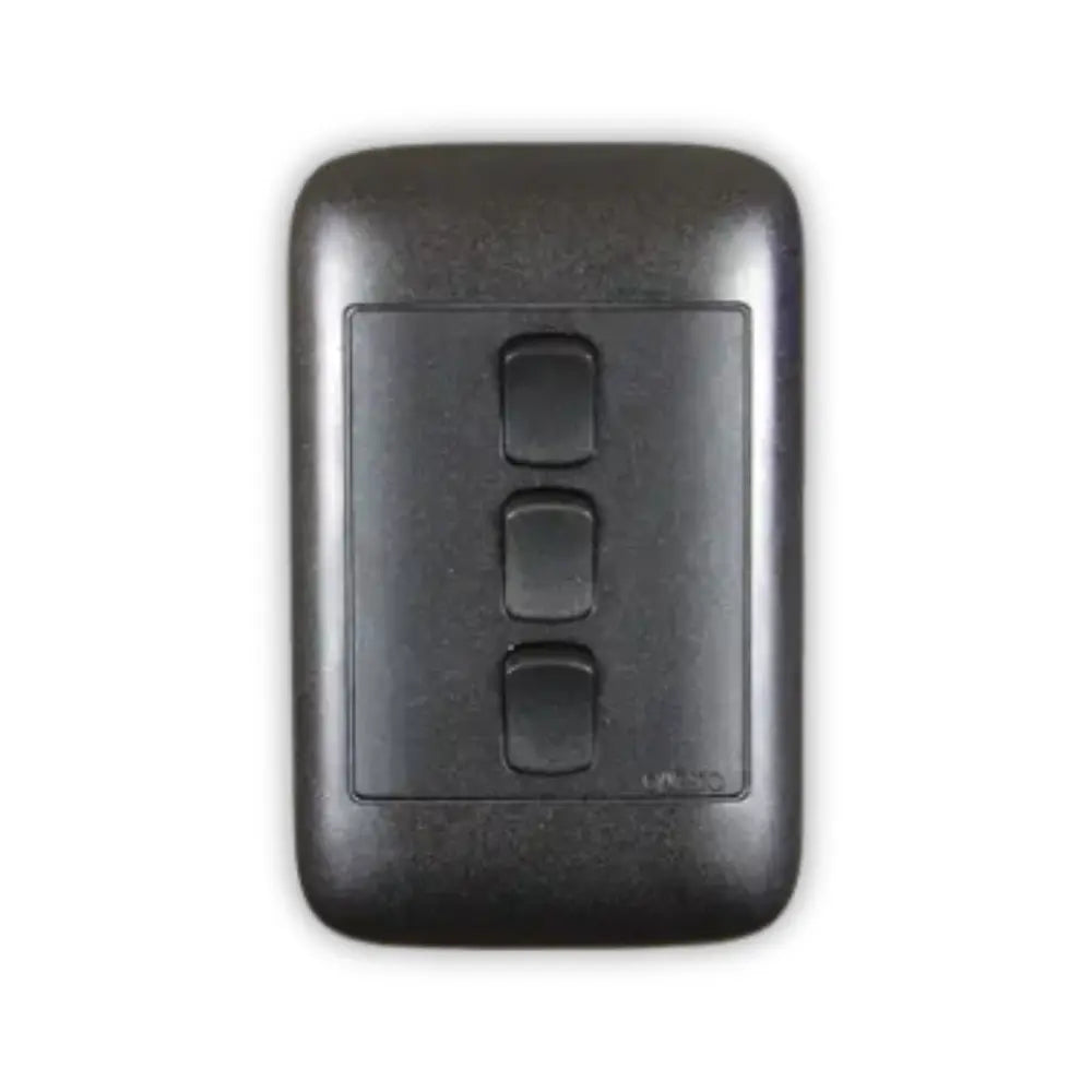 Onesto Oracle 4x2 3Lever 1Way SWI Black - Whitehouse Lighting And Electrical