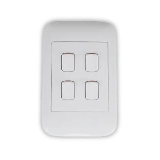 Onesto Oracle 4x2 4Lever 1Way Switch - Whitehouse Lighting And Electrical