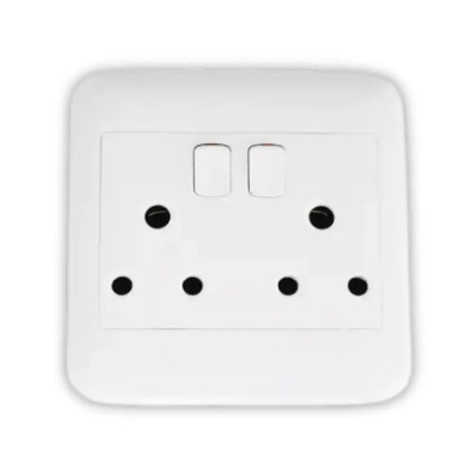 Onesto Oracle 4x4 Double SWI Socket - Whitehouse Lighting And Electrical