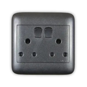 Onesto Oracle 4x4 Double Black Socket