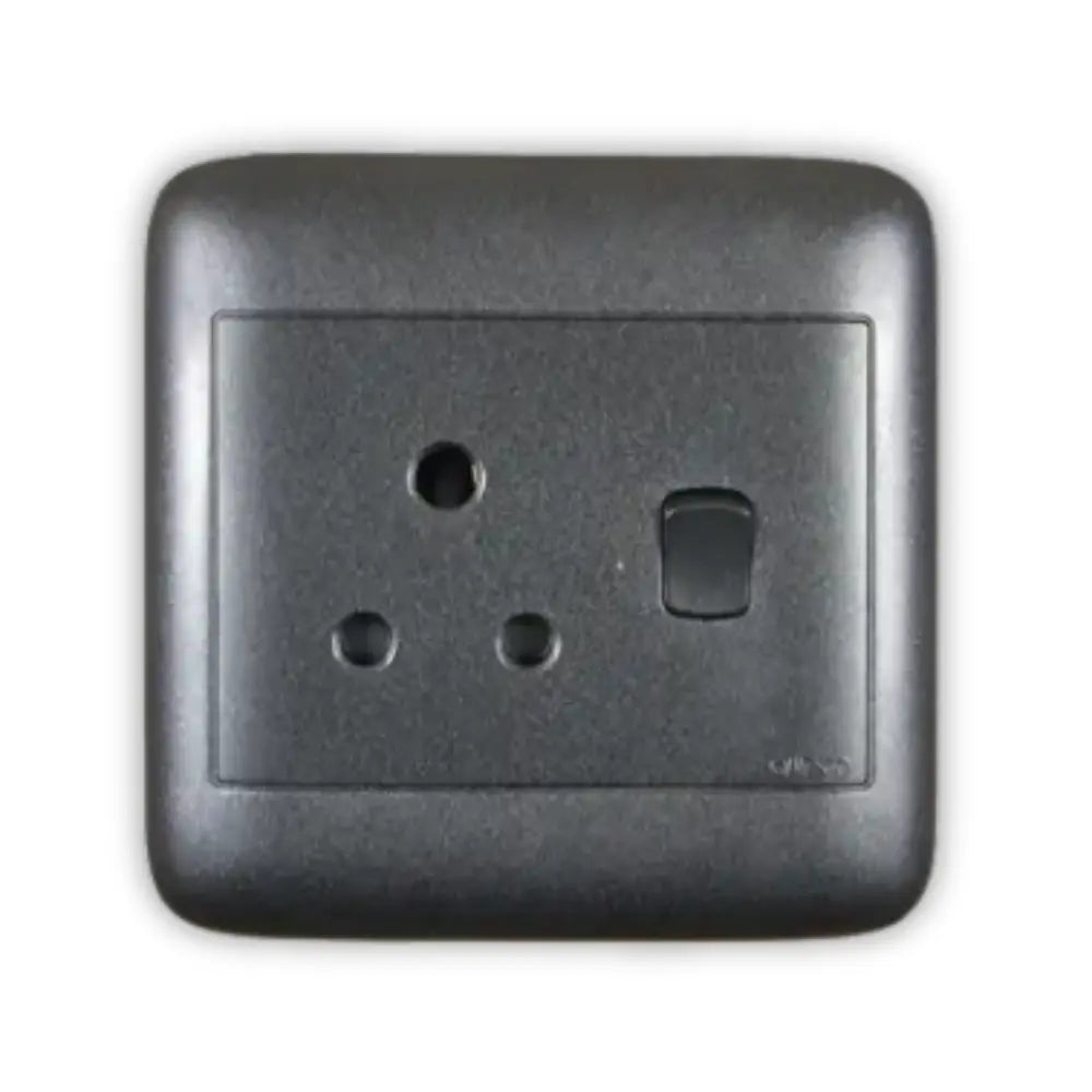Onesto Oracle 4x4 Single Socket Black - Whitehouse Lighting And Electrical