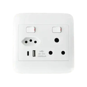 Onesto Oracle 4x4 Single Euro USB Type C Socket