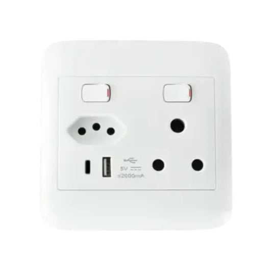 Onesto Oracle 4x4 Single + Euro + USB + Type C - Whitehouse Lighting And Electrical