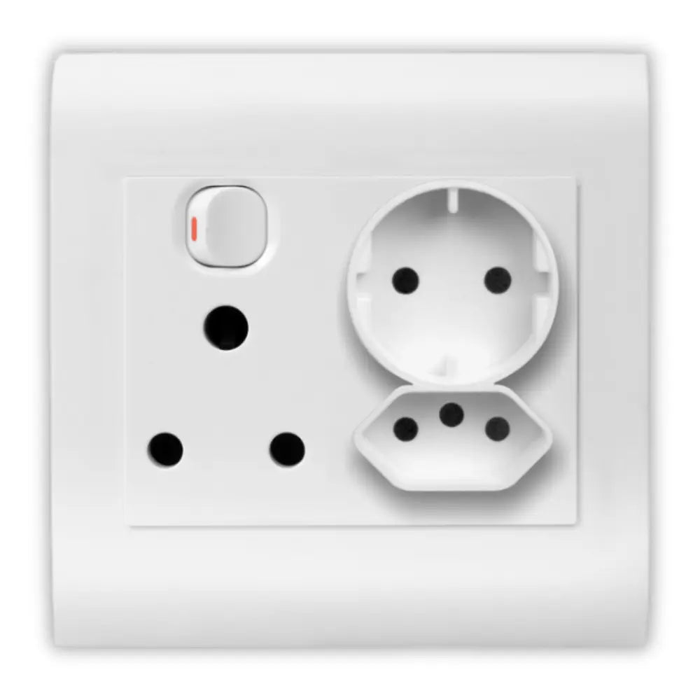 Onesto Oracle 4x4 Single + Euro + Schuko - Whitehouse Lighting And Electrical