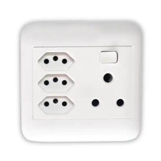 Onesto Oracle 4x4 Socket + 3 Euro - Whitehouse Lighting And Electrical