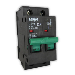 Lear 2 Pole 63A Circuit Breaker