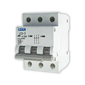 Lear 3 Pole 32A Circuit Breaker