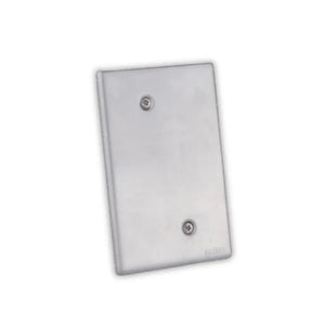 WHL&E Metal 4x2 Silver Wall Plate