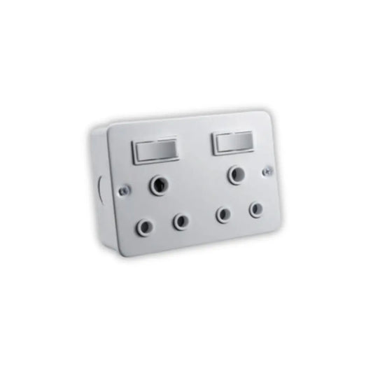 Whitehouse Lighting And Electrical 4x2 Industrial Double Socket  Whitehouse Lighting And Electrical