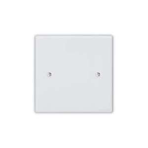 WHL&E Metal 4x4 White Wall Plate